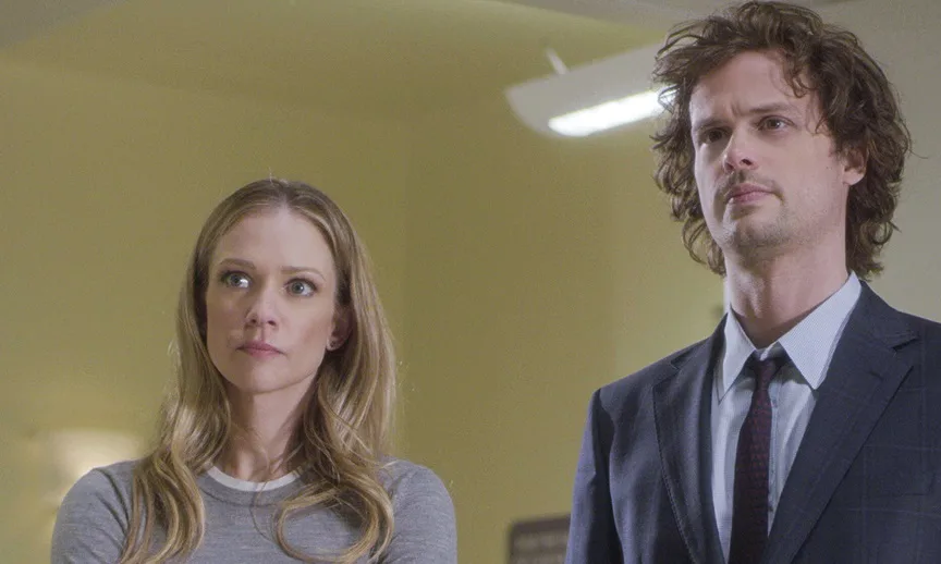 JJ and Spencer Reid in Criminal Minds season 15
